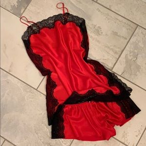 Victoria’s Secret slip lingere dress and bottoms
